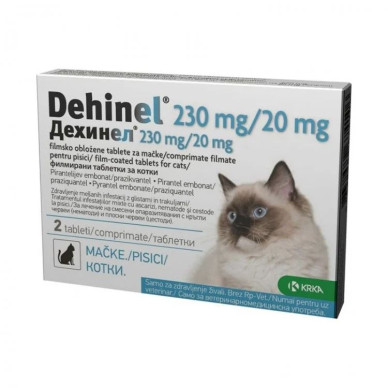 Dehinel Cat – Antiparazitar Intern pentru Pisici – 2 Comprimate